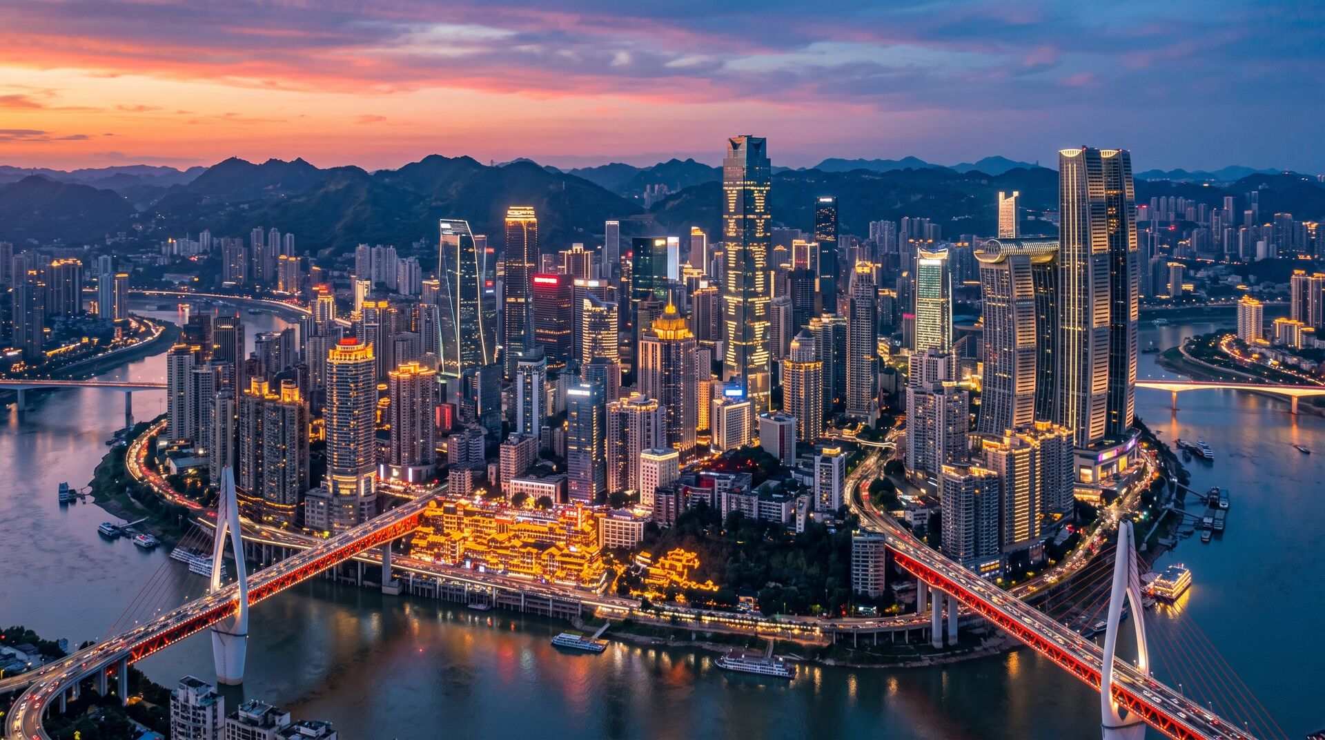 Architettura Futuristica a Chongqing: Raffles City, Skybridge e la Metropoli del Futuro