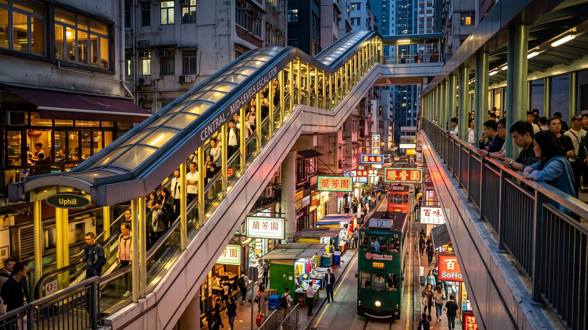 Central, SoHo e Mid-Levels: Tra la Scala Mobile più Lunga del Mondo, Street Art e Lan Kwai Fong