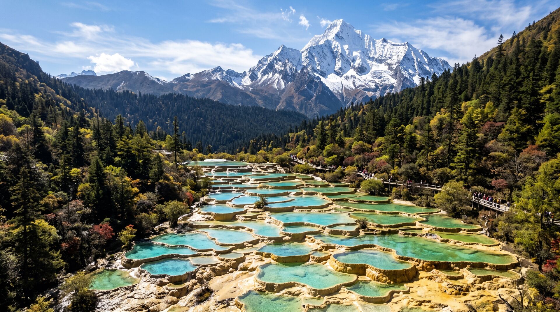Huanglong: Le Vasche Calcaree Multicolori del Drago Giallo